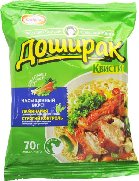 ЛАПША КВИСТИ КУРИЦА 70 Г