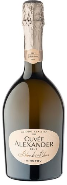 ИГРИСТОЕ ВИНО АРИСТОВ. КЮВЕ АЛЕКСАНДР. БЛАН ДЕ БЛАН 10−13% БЕЛ ЭКСТРА БРЮТ 0,75Л