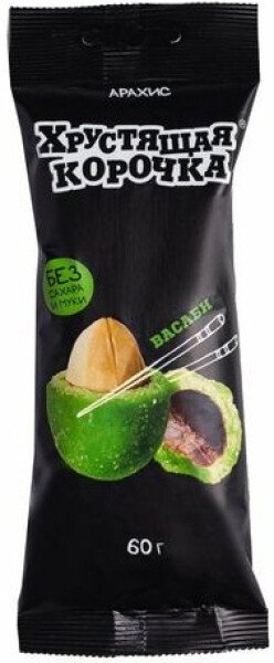 АРАХИС ЭВЕРТОН В ГЛАЗУРИ ХРУСТЯЩАЯ КОРОЧКА ВАСАБИ 60 Г