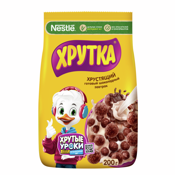 СУХОЙ ЗАВТРАК ХРУТКА ШОКОШАРИКИ ПАКЕТ 200 Г