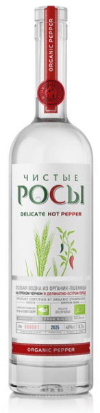 ВОДКА ЧИСТЫЕ РОСЫ С ПЕРЦЕМ 40% 0,7Л