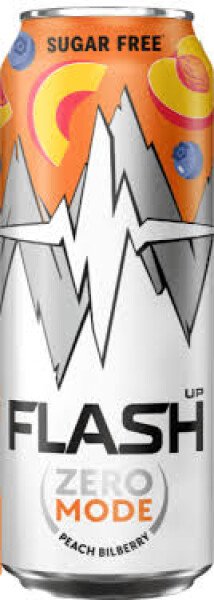 НАПИТОК ЭНЕРГЕТИЧЕСКИЙ ФЛЭШ АП ЭНЕРДЖИ ЗЕРО СО ВКУСОМ ПЕРСИКА И ГОЛУБИКИ Б/АЛК ГАЗ 0,45Л Ж/Б