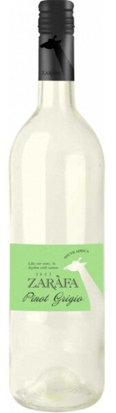 ВИНО ЗАРАФА ПИНО ГРИДЖИО РЕГИОН ВЕСТЕРН КЕЙП БЕЛ СУХ 12% 0,75Л