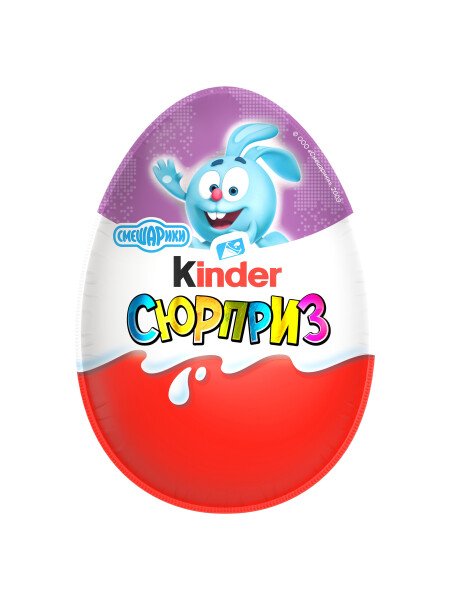 ШОКОЛАДНОЕ ЯЙЦО КИНДЕР СЮРПРИЗ СМЕШАРИКИ 20 Г