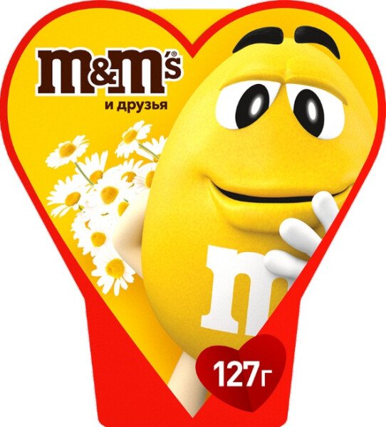ПОДАРОЧНЫЙ НАБОР M&MS СЕРДЦЕ ВЕСНА 127 Г