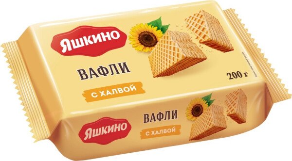 ВАФЛИ ЯШКИНО С ХАЛВОЙ 200 Г