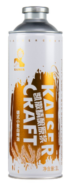 ПИВО КАЙСАР КРАФТ ВАЙТ БИР СВЕТЛОЕ 4% 1Л Ж/Б