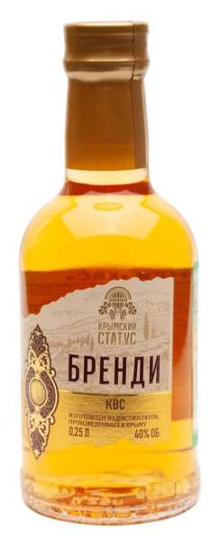 БРЕНДИ КРЫМСКИЙ СТАТУС КВС 40% 0,25Л