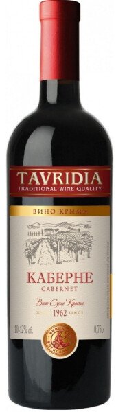 ВИНО ТАВРИДИЯ КАБЕРНЕ КР СУХ 10−12% 0,75Л