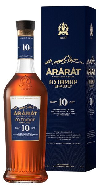 КОНЬЯК АРАРАТ АХТАМАР 10 ЛЕТ 40% 0,5Л П/УП