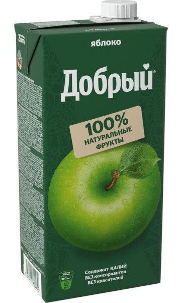 НЕКТАР ДОБРЫЙ ФЕРМЕРСКИЕ ЯБЛОКИ 2Л Т/П