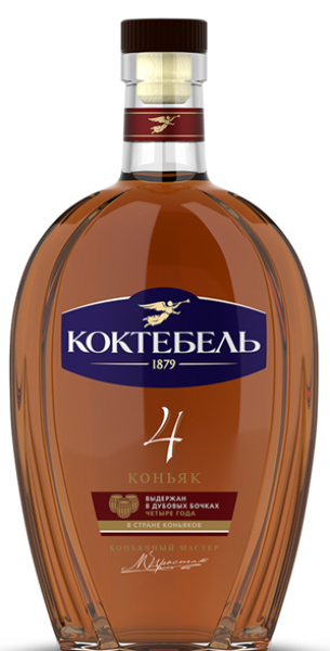 КОНЬЯК КОКТЕБЕЛЬ 4 ГОДА 40% 0,5Л