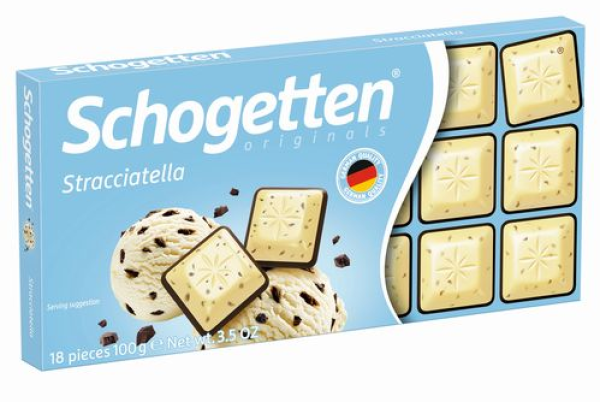 ШОКОЛАД ШОГЕТЕН БЕЛЫЙ С КУСОЧКАМИ ЗЕРЕН КАКАО100Г