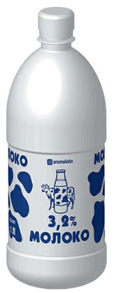 МОЛОКО АРСЕНЬЕВСКИЙ МК ГОСТ ПАСТЕР 3,2% 1,0Л ПЛ/Б