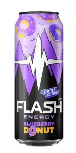 НАПИТОК ЭНЕРГЕТИЧЕСКИЙ ФЛЭШ АП ЭНЕРГИЯ ЧЕРНИЧНЫЙ ПОНЧИК Б/АЛК ГАЗ 0,45Л