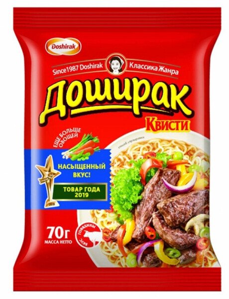 ЛАПША КВИСТИ ГОВЯДИНА 70 Г