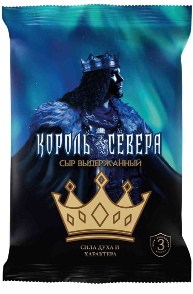 СЫР КОРОЛЬ СЕВЕРА 45% 180 Г