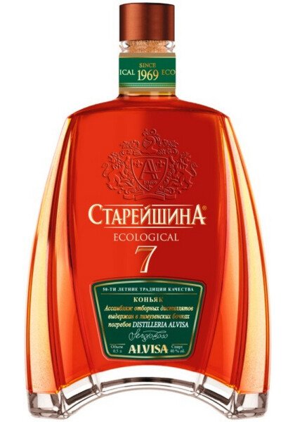 КОНЬЯК СТАРЕЙШИНА КВ 40% 0,5Л