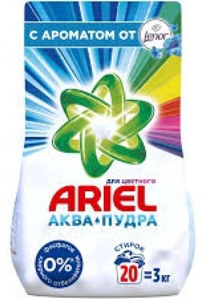 СТИРАЛЬНЫЙ ПОРОШОК АРИЭЛЬ ТАЧ ОФ ЛЕНОР ФРЕШ АВТОМАТ 3 КГ