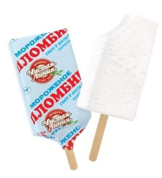 МОРОЖЕНОЕ ЧИСТАЯ ЛИНИЯ ПЛОМБИР ВАНИЛЬНЫЙ 70 Г БЗМЖ