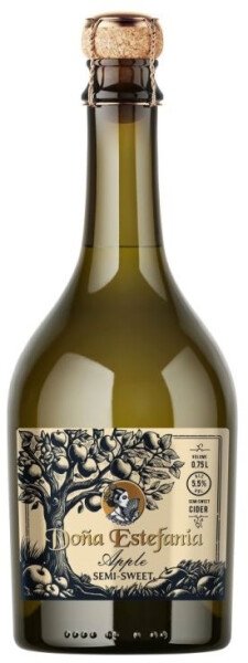 СИДР ДОНЬЯ ЭСТЕФАНИЯ ЯБЛОКО П/СЛ ГАЗ 5,5% 0,75Л СТ/Б