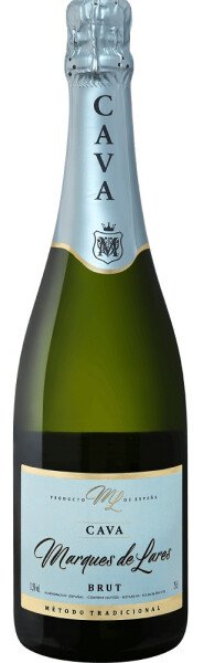 ВИНО ИГРИСТОЕ КАВА МАРКЕС ДЕ ЛАРЕС 11,5% БЕЛ БРЮТ 0,75Л