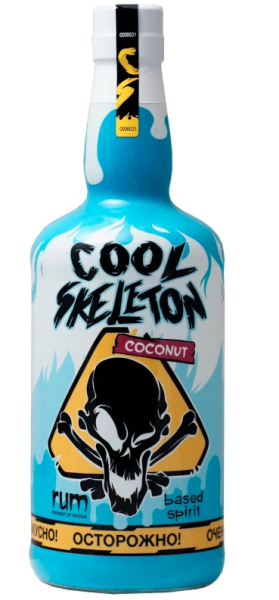СПИРТНОЙ НАПИТОК РОМОВЫЙ КУЛ СКЕЛЕТОН КОКОС 37,5% 0,7Л