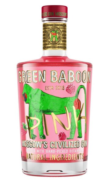 ДЖИН ГРИН БАБУН ПИНК 40% 0,5Л
