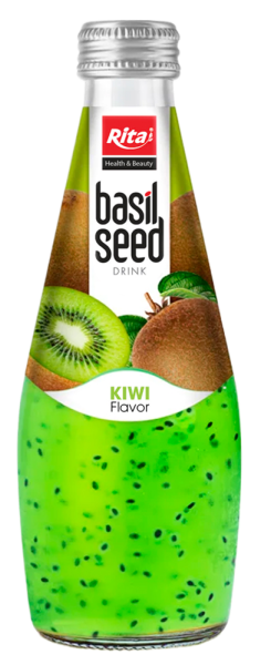 НАПИТОК РИТА С СОКОМ КИВИ И СЕМЕНАМИ БАЗИЛИКА Б/АЛК Н/ГАЗ 290 МЛ СТ/Б