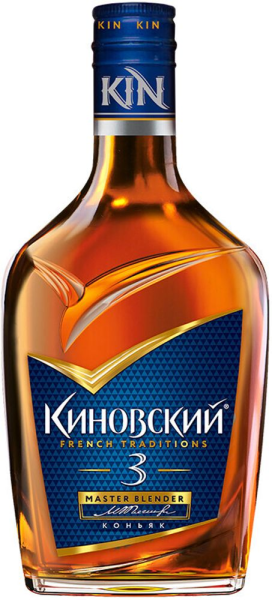 КОНЬЯК КИНОВСКИЙ 3 ГОДА 40% 0,25Л