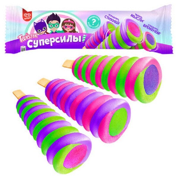 МОРОЖЕНОЕ ФРУКТОВЫЙ ЛЕД ЭСКИМО МАКС ТВИСТЕР СУПЕРСИЛЫ ЧЕРЕШНЯ МАЛИНА ЛАЙМ ИНМАРКО 67 Г
