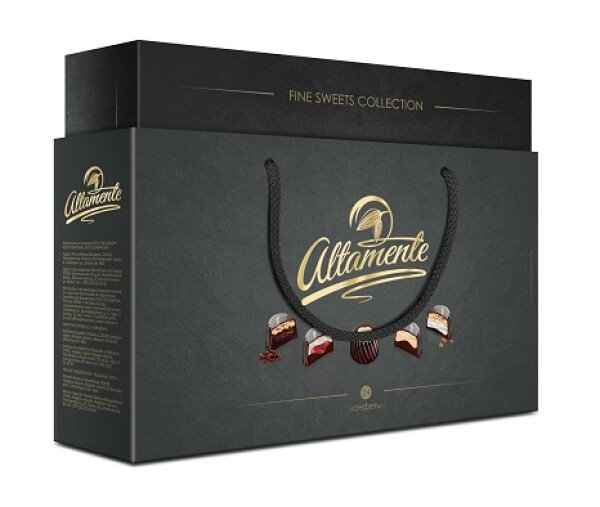 НАБОР КОНФЕТ АЛТАМЕНТ В ЧЕРНОЙ КОРОБКЕ 370 Г