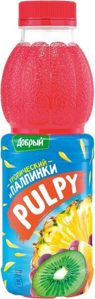 НАПИТОК СОКОСОДЕРЖАЩИЙ ДОБРЫЙ ПАЛПИ ТРОПИЧЕСКИЙ 0,45Л ПЛ/Б