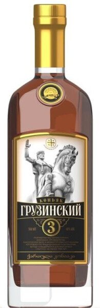 КОНЬЯК ГРУЗИНСКИЙ 3 ГОДА 40% 0,5Л