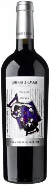 ВИНО ЛОРЕНЗО ЭНД ГАСПАР КАРМЕНЕР МЕРЛО ГРАНД РЕЗЕРВА КР П/СУХ 14% 0,75Л