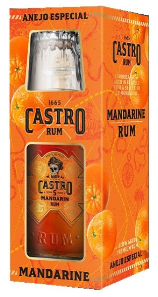 КОКТЕЙЛЬ КАСТРО МАНДАРИН 35% 0,5Л П/УП+БОКАЛ