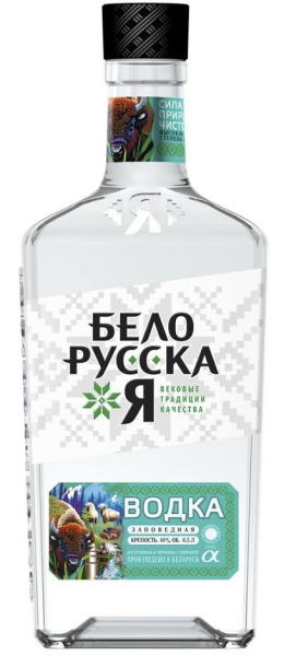 ВОДКА БЕЛОРУССКАЯ ЗАПОВЕДНАЯ 40% 0,5Л