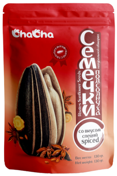СЕМЕЧКИ ПОДСОЛНУХА ЧА ЧА СО ВКУСОМ СПЕЦИЙ КРАСНЫЕ 130 Г