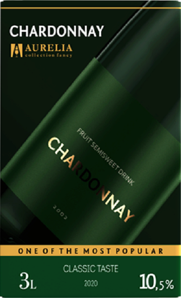 НАПИТОК АЛКОГОЛЬНЫЙ ПЛОДОВЫЙ ТМ АУРЕЛИЯ СО ВКУСОМ ШАРДОНЕ П/СЛ 10,5−12% 1,0Л Т/П