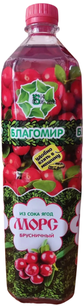 МОРС БЛАГОМИР БРУСНИЧНЫЙ 1Л ПЛ/Б