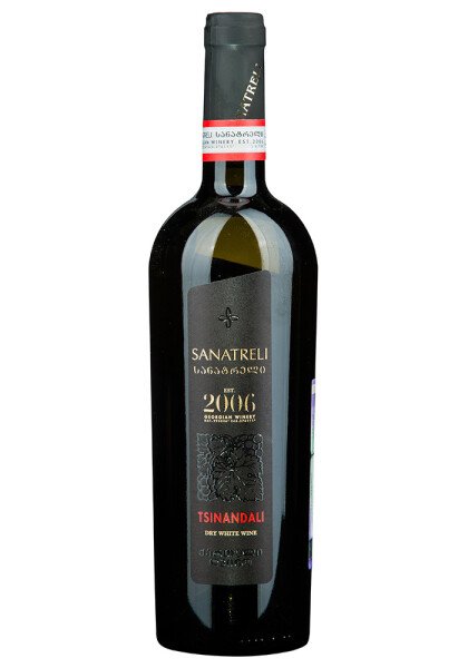 ВИНО САНАТРЕЛИ ЦИНАНДАЛИ КАХЕТИЯ БЕЛ СУХ 11−13% 0,75Л