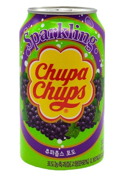 НАПИТОК БЕЗАЛКОГОЛЬНЫЙ ЧУПА ЧУПС ВИНОГРАД ГАЗ 0,345Л Ж/Б