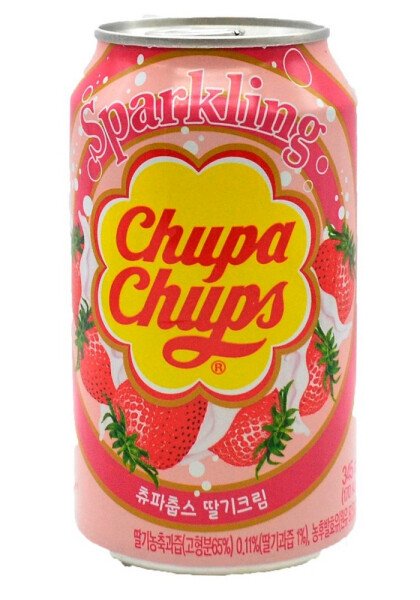 НАПИТОК БЕЗАЛКОГОЛЬНЫЙ ЧУПА ЧУПС КЛУБНИЧНЫЙ КРЕМ ГАЗ 0,345Л Ж/Б