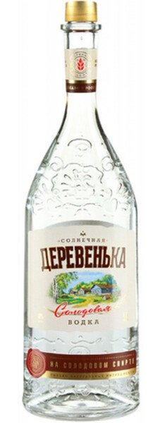 ВОДКА СОЛНЕЧНАЯ ДЕРЕВЕНЬКА НА СОЛОДОВОМ СПИРТЕ 40% 0,7Л