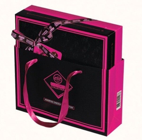 НАБОР КОНФЕТ ГУРМЭТ АССОРТИ РОЗОВАЯ С СУМОЧКОЙ 170 Г