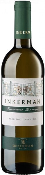 ВИНО ИНКЕРМАН ПОЛУСУХОЕ БЕЛОЕ БЕЛ П/СУХ 13,5% 0,75Л